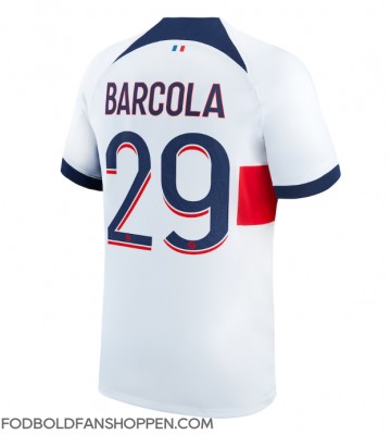 Paris Saint-Germain Bradley Barcola #29 Udebanetrøje 2023-24 Kortærmet